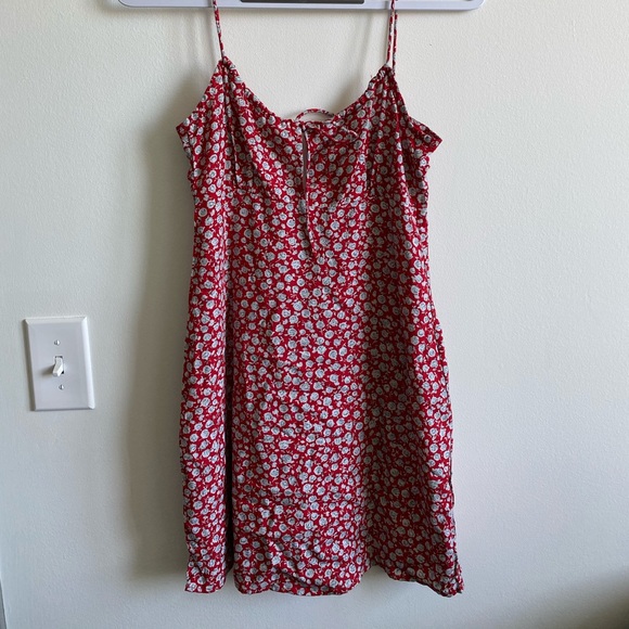 SOLD motel rocks kumala slip dress ditsy red rose - Picture 4 of 6